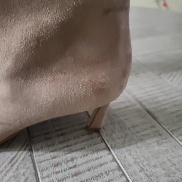 Steve Madden Lavan Women's 9.5 M Boots Taupe Suede Kitten Heels - Picture 3 of 11